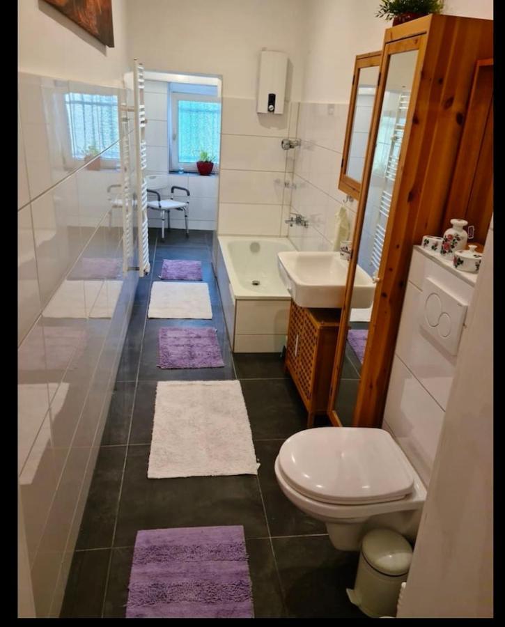 Nana-Eg-80M2 Sanierter Altbau-Parkplatz-Kleiner Garten-Wlan-Netflix-2Zimmer-Kueche-Dusche-Wanne-Waschmaschine Ομπερχάουζεν Εξωτερικό φωτογραφία